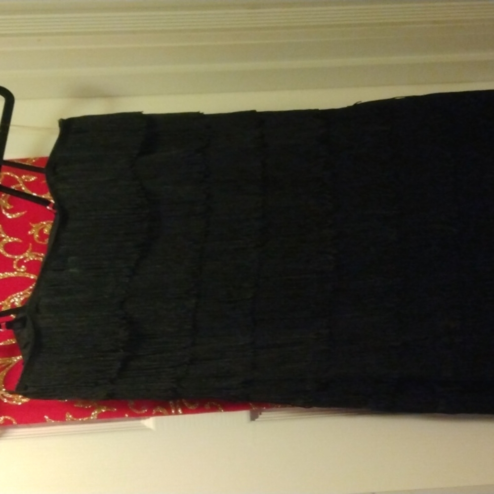 Bizz girl tassel black strap dress NWT size M